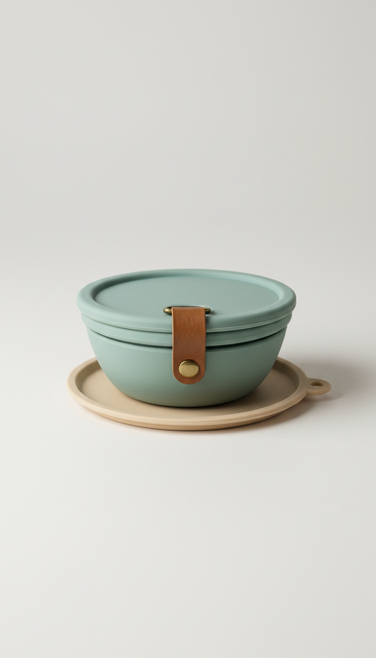 Sage Mist Portable Travel Bowl Set